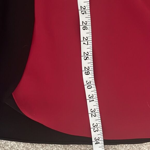 Trina Turk Red and Black Color Block Sheath Dress Size 6 work dress - Picture 6 of 7